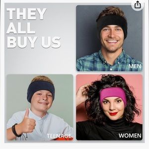 1 Set of 2 New In Bag Ear Warmers